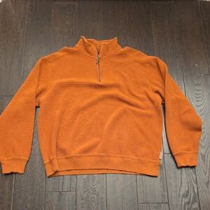 Wolverine Men's Rust Zip-Up Sweater
